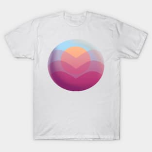 Vintage Vapor Wave Groove Orb T-Shirt